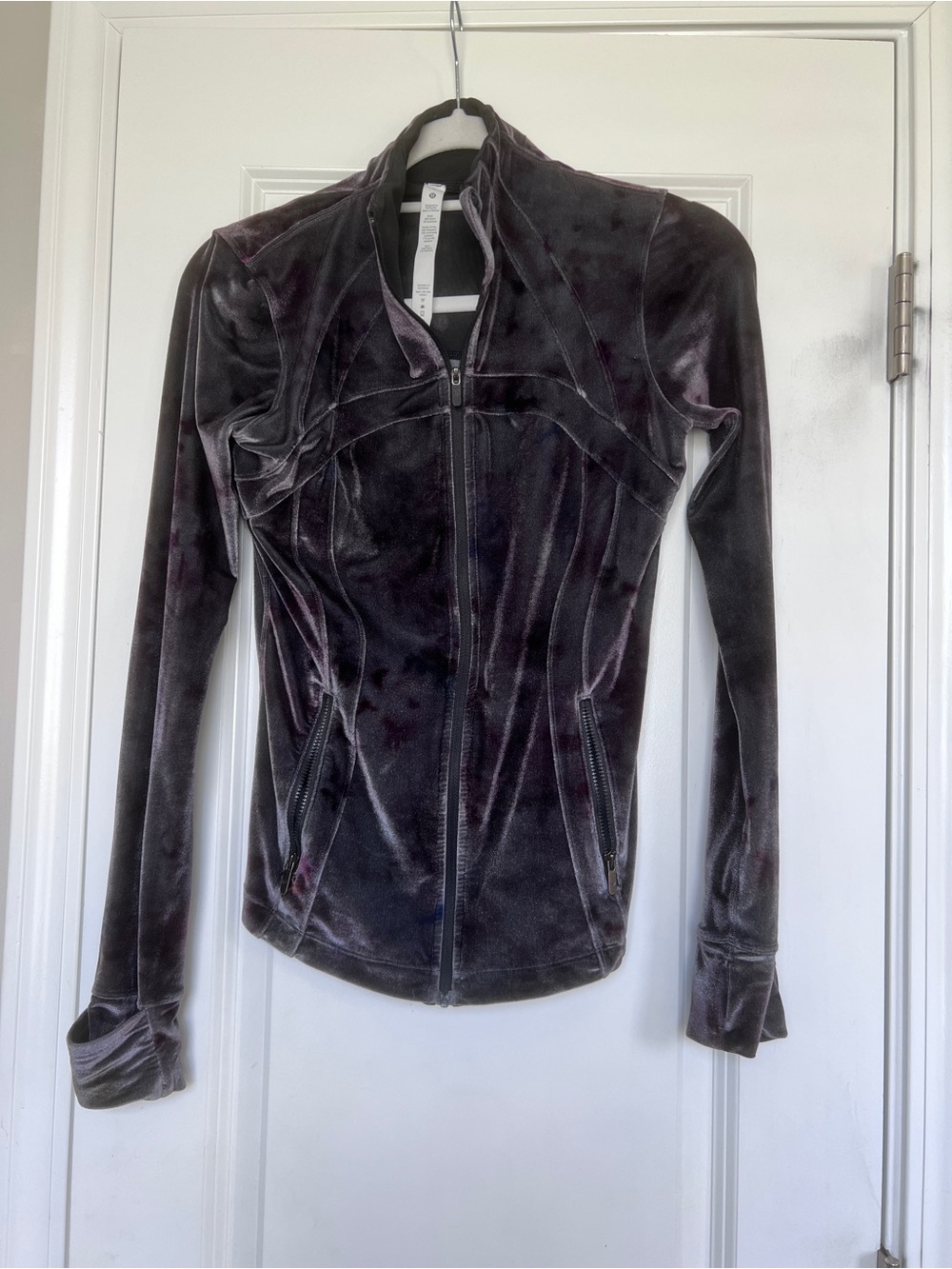 Lululemon Define Jacket Velvet Interstellar Print Gray Purple Size 6 - Picture 6 of 6
